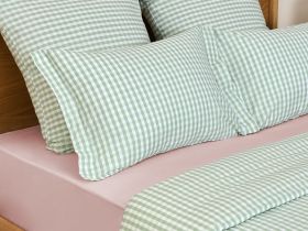 Постельное белье полукомплект Vichy, зеленое