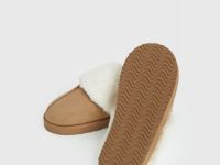 Домашние тапочки с искусственным мехом, Бежевый