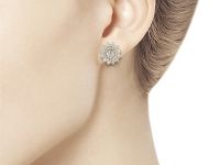 Пусеты из желтого золота с бриллиантами э0301пс05165100