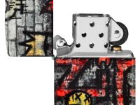 Зажигалка ZIPPO Graffiti King с покрытием 540 Matte, латунь/сталь, разноцветная, матовая, 38x13x57 мм
