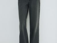 Широкие джинсы со средней посадкой, Серый