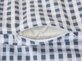 Постельное белье полукомплект Vichy, серо-голубое