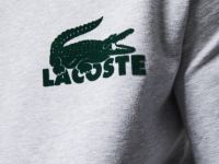 Мужская домашнаяя толстовка Lacoste из хлопкового флиса