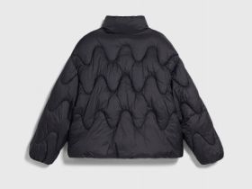 Пуховик для девочек, Черный