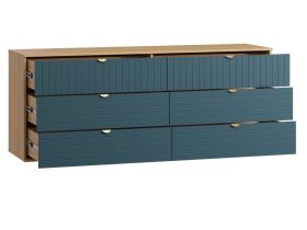 Комод Монблан 185x76 Линии Аквамарин