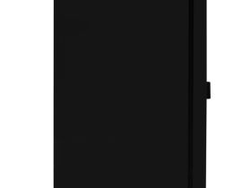 Скетчбук Гамма "Студия" А4 100 л 110 г, черный, твердая обложка, на резинке, белая