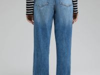 Широкие джинсы с высокой посадкой