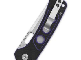 Складной нож QSP Unicorn, сталь 14C28N, рукоять микарта, черно-фиолетовый