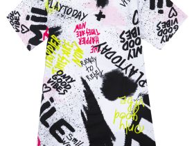 Фуфайка трикотажная для девочек (футболка удлиненная)