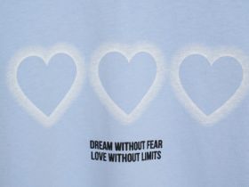 Футболка с принтом для девочек, Голубой