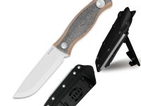 Туристический нож Kizer Polaris, сталь AEB-L, рукоять микарта/G10, скандинавские спуски