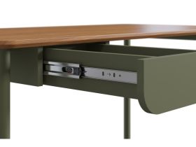 Письменный стол Дорис-2 120x60 Коричневый/Оливковый