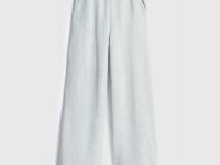 Широкие брюки с эластичным поясом, Серый