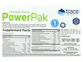 Trace Minerals ®, Electrolyte Stamina PowerPak, Лимонный лайм, 30 пакетов по 0,17 унции (4,9 г) каждый