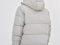 Утеплённая куртка с капюшоном, Серый