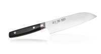 Нож Сантоку Kanetsugu Saiun Damascus, 9003, сталь VG-10, в картонной коробке, 170 мм