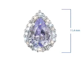 Подвеска из белого золота с танзанитом э4760пд10210406