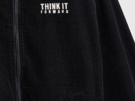 Вельветовая куртка на молнии для мальчиков, Черный