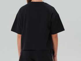 Комплект трикотажный для девочек: фуфайка (футболка), шорты