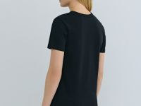 Базовая футболка из плотного хлопка, Черный