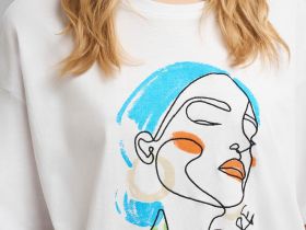 Футболка объемного кроя из хлопкового джерси