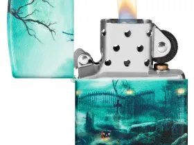 Зажигалка ZIPPO Graveyard с покрытием 540 Matte, латунь/сталь, разноцветная