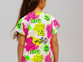 Фуфайка трикотажная для девочек (футболка)