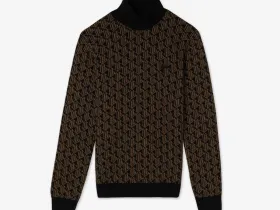 Мужской свитер Lacoste Contrast Collar Monogram