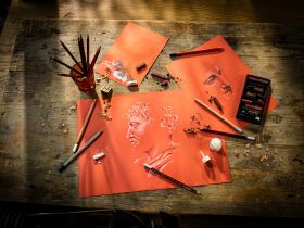 Альбом-склейка для пастели Talens "Rembrandt" красные тона, 21х29,7 см 30 л 160 г