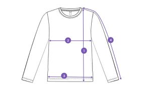 Фуфайка трикотажная для девочек (футболка с длинными рукавами)