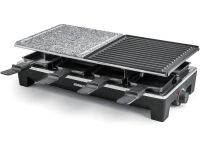Rommelsbacher Гриль-раклетница Rommelsbacher RCS / 1350 Вт / на 8 человек / нержавеющая сталь / камень для гриля / антипригарное покрытие