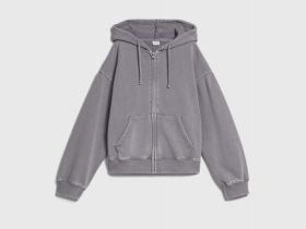 Толстовка на молнии для девочек, Серый