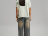 Поло свободного кроя из джерси