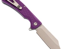 Складной нож Daggerr Powie Purple DL, сталь 8Cr14MoV, рукоять FRN, фиолетовый