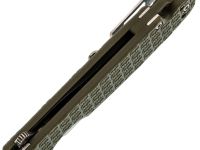 Складной нож Daggerr Piranha olive SW DL, сталь 8Cr14MoV, рукоять FRN