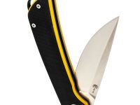 Складной нож Амур Техно малый, сталь VG-10, рукоять G10 черно-желтый