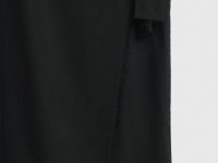 Миди-юбка на запах, Черный