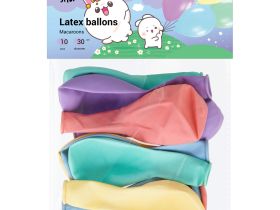 Воздушные шары MESHU "Macaroons" 10 шт., М12/30 см, пастель, ассорти