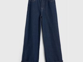 Джинсы Wide leg для девочек, Синий