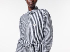 Женское платье-рубашка Lacoste оверсайз