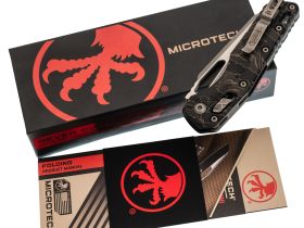 Складной нож Microtech MSI, сталь М390, рукоять полимер, темный камуфляж