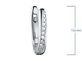 Серьги из серебра с бриллиантами э0601сг06210501