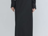 Атласная юбка миди А-силуэта, Черный