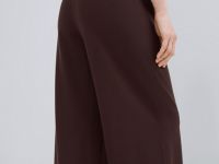Широкие брюки из трикотажа, Коричневый