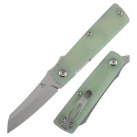 Складной нож Tenable Higonokami, сталь D2, рукоять G10, Jade