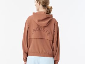 Женская лёгкая куртка Lacoste с капюшоном