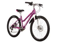 Подростковый велосипед Novatrack Jenny 24 Disc, год 2023, цвет Розовый, ростовка 12