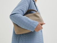 Стеганая куртка с отложным воротником на кнопках