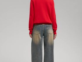 Джемпер полуприлегающего кроя из хлопка