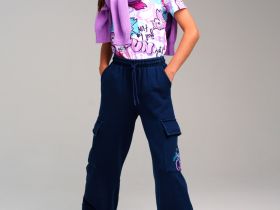 Брюки трикотажные для девочек